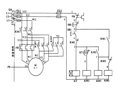 三相異步電動機(jī)Y—Δ自動降壓啟動控制線路 三相異步電動機(jī)Y—Δ自動降壓啟動控制線路