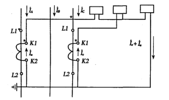 兩相不完全星形接線 兩相不完全星形接線